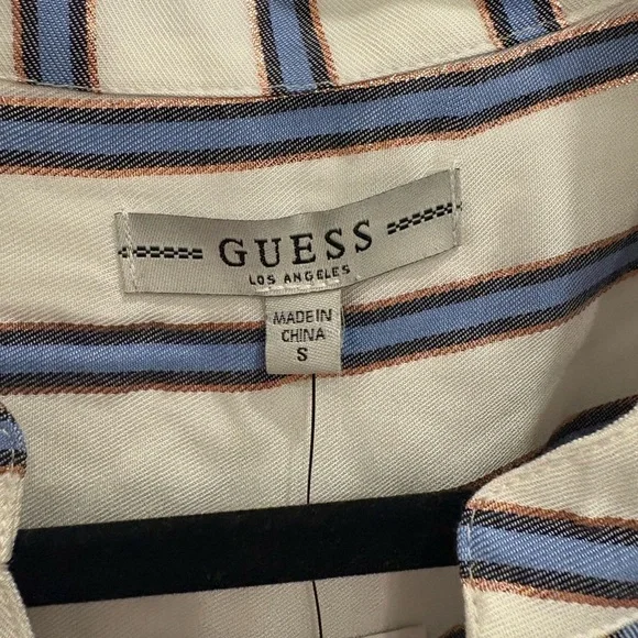 GUESS STRIPED SHIRT DRESS - Picture 6 of 9